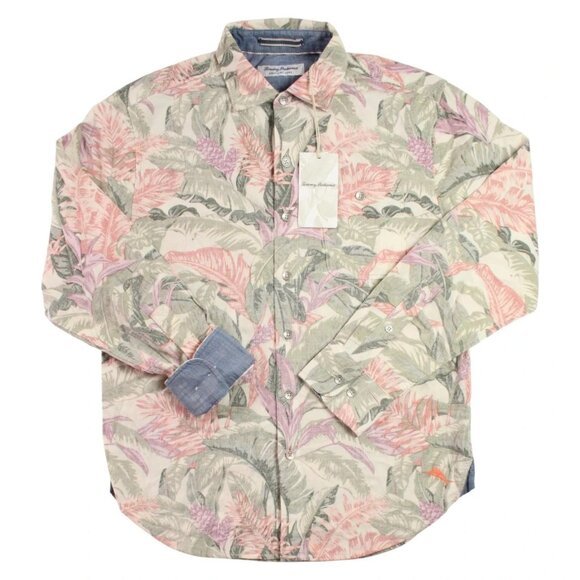 Tommy Bahama Other - Tommy Bahama Coastline Cord Lush Vines Shirt Men's Large Sweet Chili